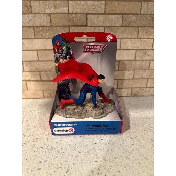 SCHLEICH Justice League Superman Figure DC Comics Brand nib #112 - Picture 1 of 4